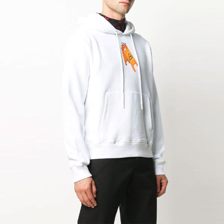 Off-White Arrow Pattern Round Neck Casual Version White OMBB034F20FLE0030110