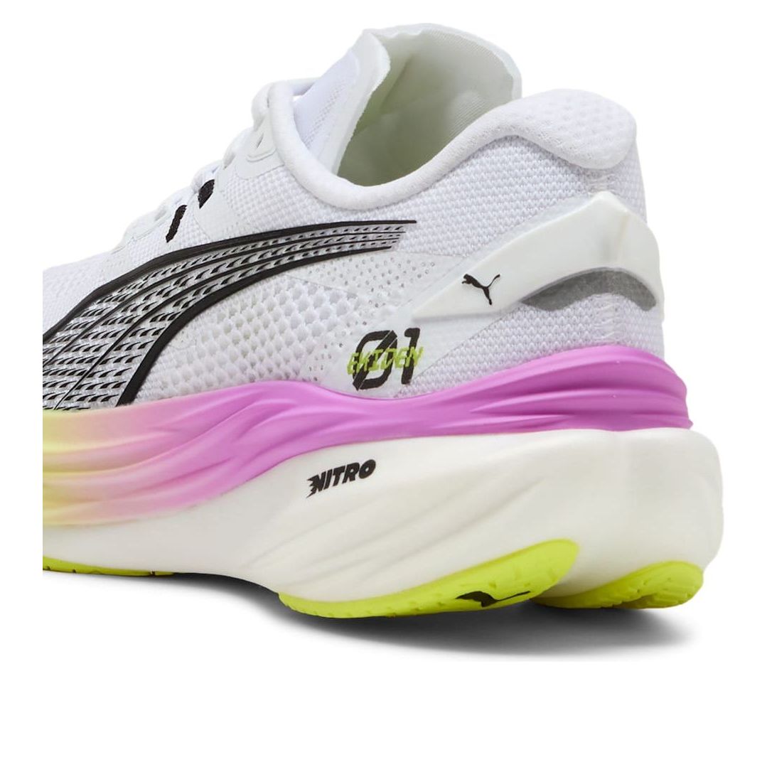 (WMNS) PUMA Deviate Nitro 3 Ekiden Glow 'White Pure Magenta Yellow' 311895-01