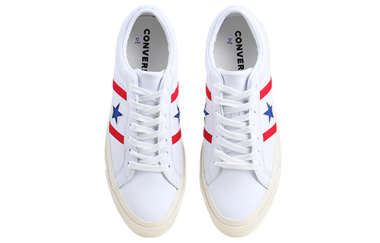 Converse One Star Academy Low 'White Blue Red' 163758C