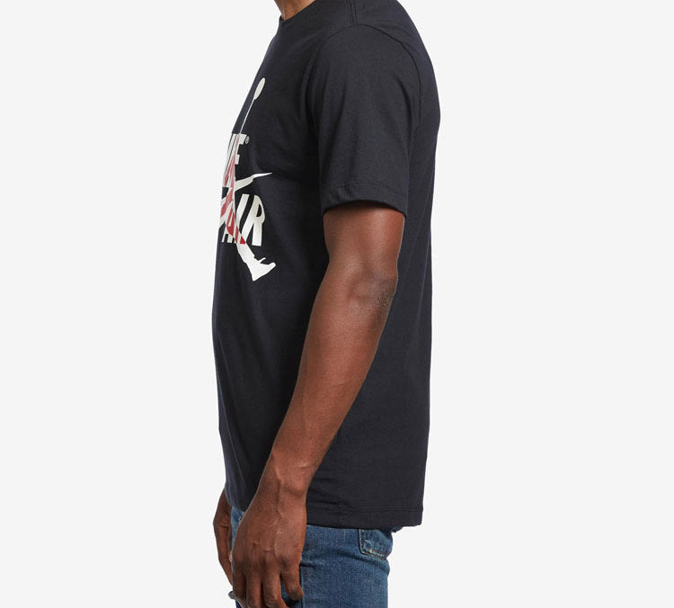 Air Jordan Classics Flying Man Printing Short Sleeve Black BV5905-010