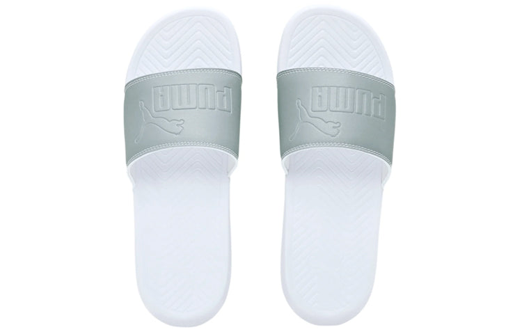 PUMA Popcat Reflective Slides 'Silver White' 369422-01