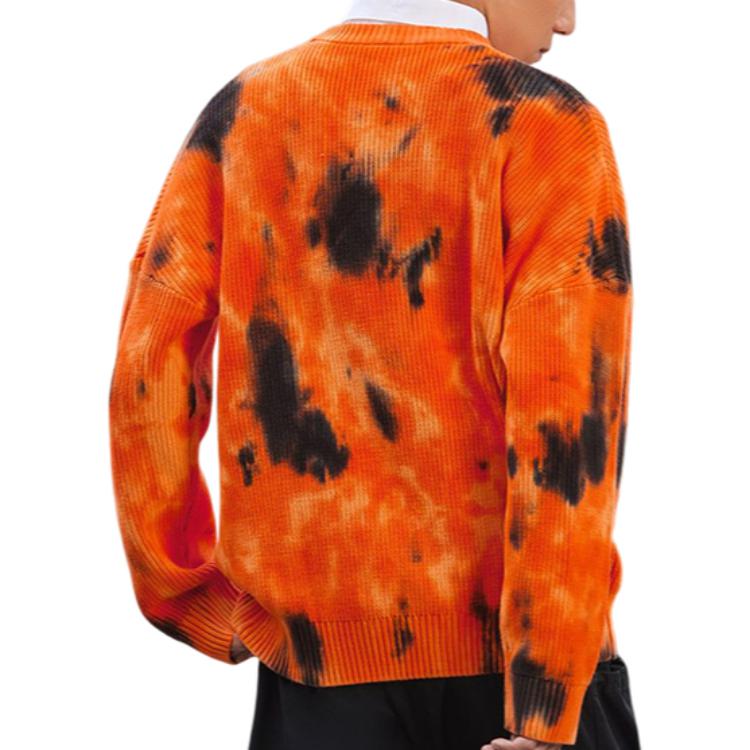 Li-Ning BadFive Tie Dye Graphic Sweater 'Orange Black' AMBR097-2
