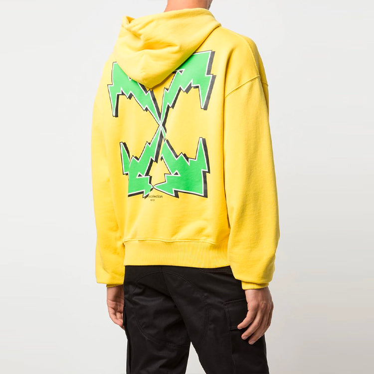 Off-White FW21 Casual Long Sleeves Loose Fit Yellow OMBB037S21FLE0051955