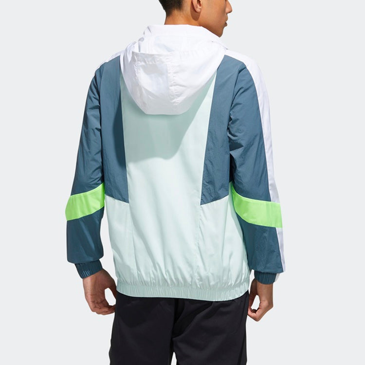 Men's adidas neo SS TT / WB Sports Dotted Green Jacket FN6528