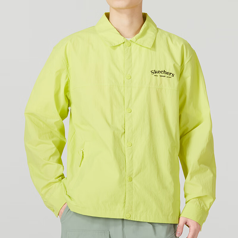Skechers Casual Jacket 'Black Yellow' L223M028