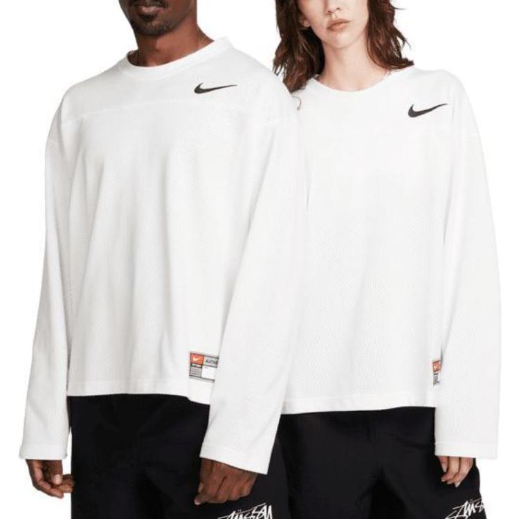 Nike x Stussy Dri-FIT Mesh Jersey Asia Sizing 'Sail' FJ9165-133