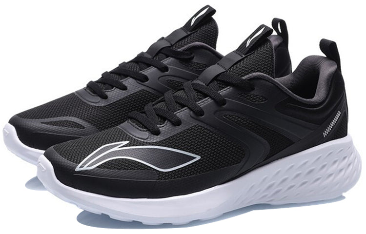 Li-Ning Running Shoes 'Black White' ARHR051-1