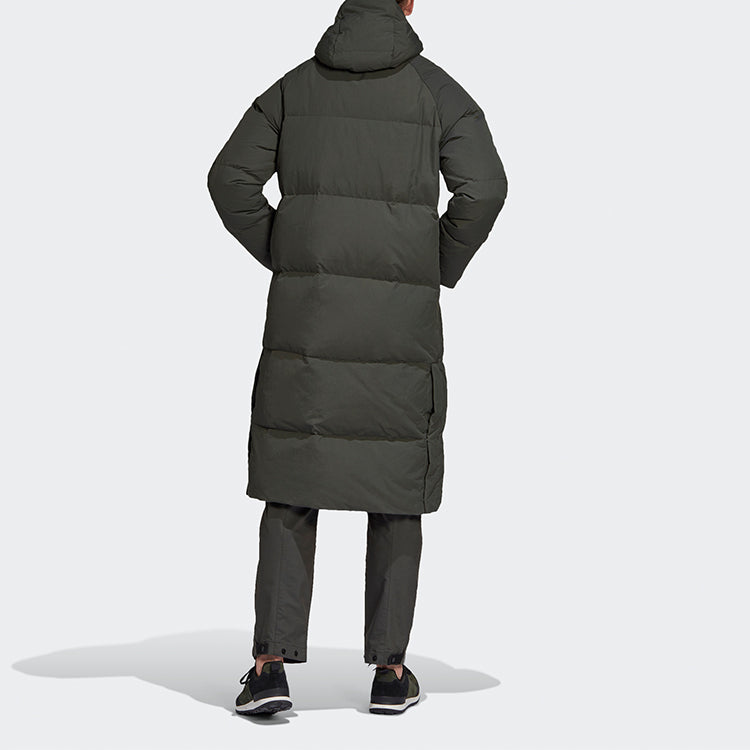adidas Casual hooded Down Jacket Brown FT2487
