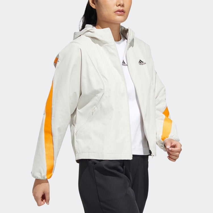 (WMNS) adidas Sports Hooded Jacket White HF2467