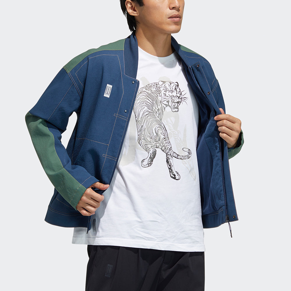 adidas Series WJ JKT Denim Training Sports Jacket Navy Blue GP0905