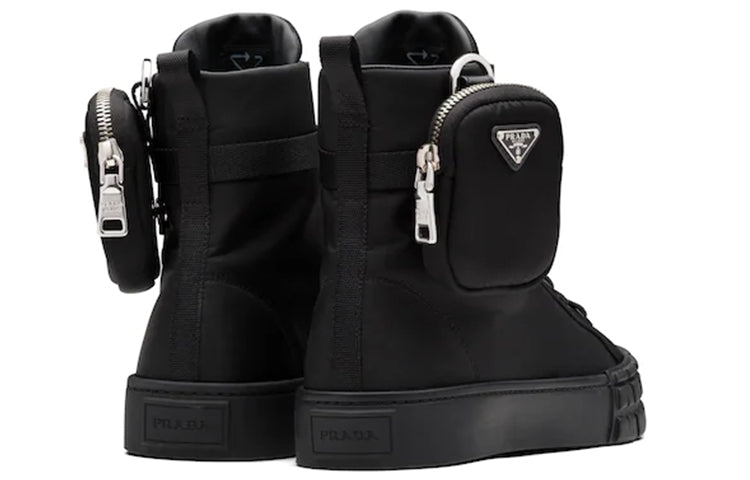 (WMNS) PRADA Wheel Re-Nylon Hight Sneakers 'Black' 1T551M_1YFL_F0002_F_035