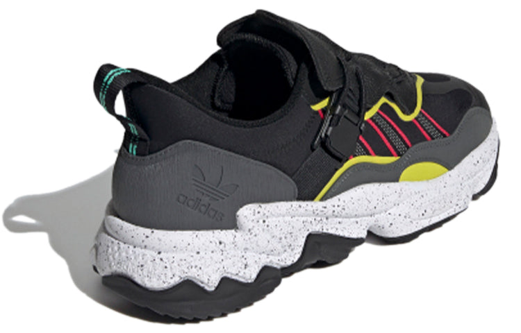 adidas originals Ozweego Flipshield 'Black White Yellow' FY5776