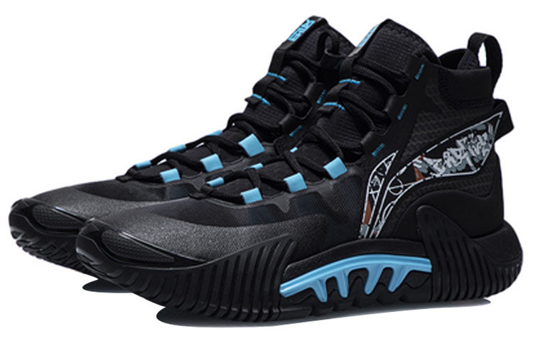 Li-Ning Badfive 2 High 'Black Blue' ABFR001-1