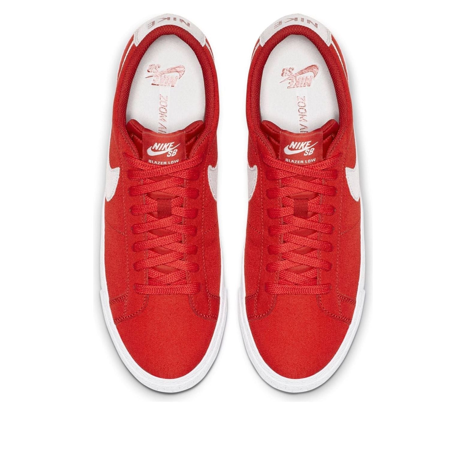 Nike SB Skateboard Blazer Zoom Low CNVS 'Red White' 889053-600
