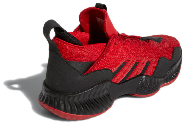 adidas Court Vision 3 Wear-Resistant Retro Basketball Shoes Red Black Unisex 'Red Black' H67758