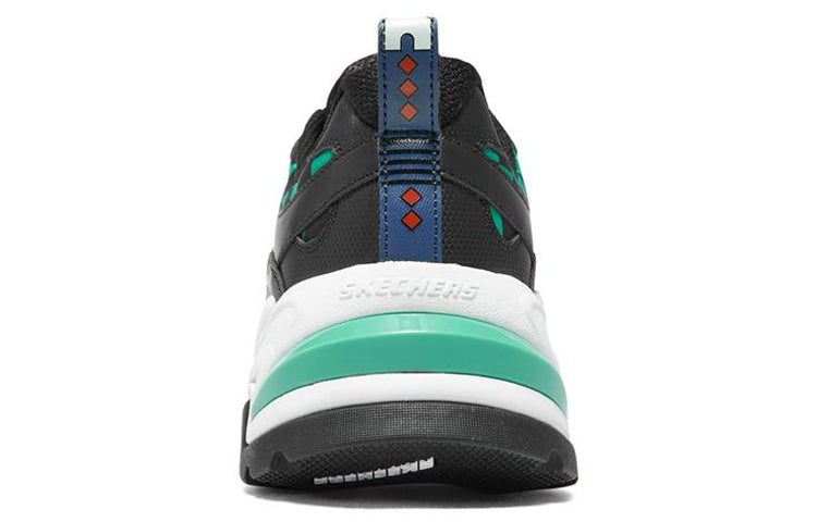 (WMNS) Skechers Stamina V2 'Black Green' 896125-BKMT