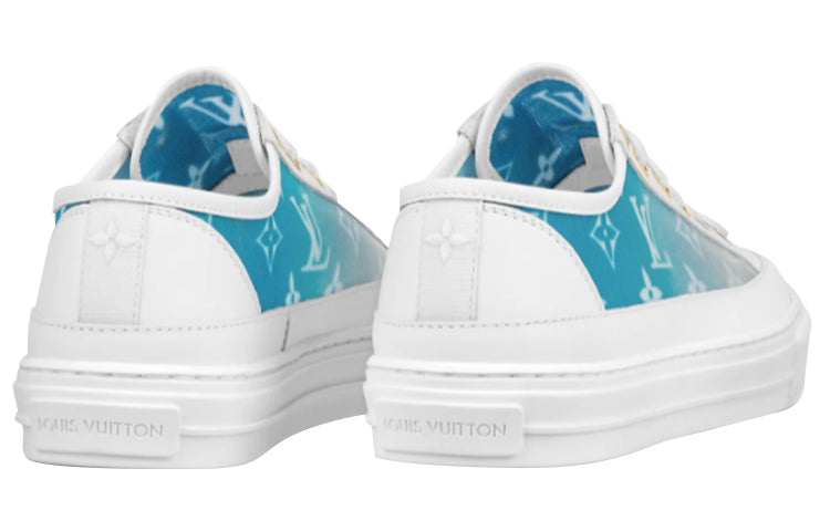 (WMNS) LOUIS VUITTON Stellar Sneakers 'White with Fading Blue Monogram' 1A8SXQ