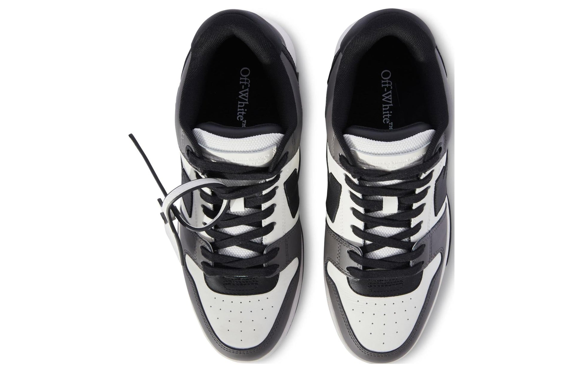 Off-White Out Of Office OOO Low Tops 'Dark Grey Black' OMIA189S24LEA0060710
