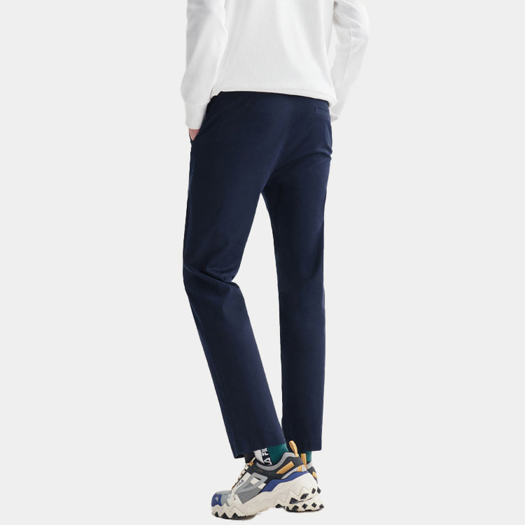 FILA Logo Small Label Embroidered Woven Straight Breathable Sports Pants Blue F11M028818F-NV