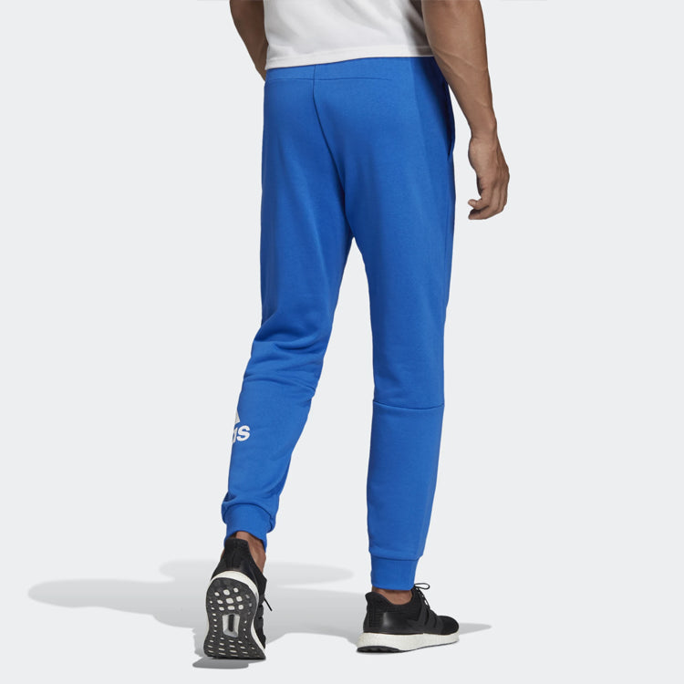 adidas Sports Training Printed Logo Pants Men's Blue FL3936