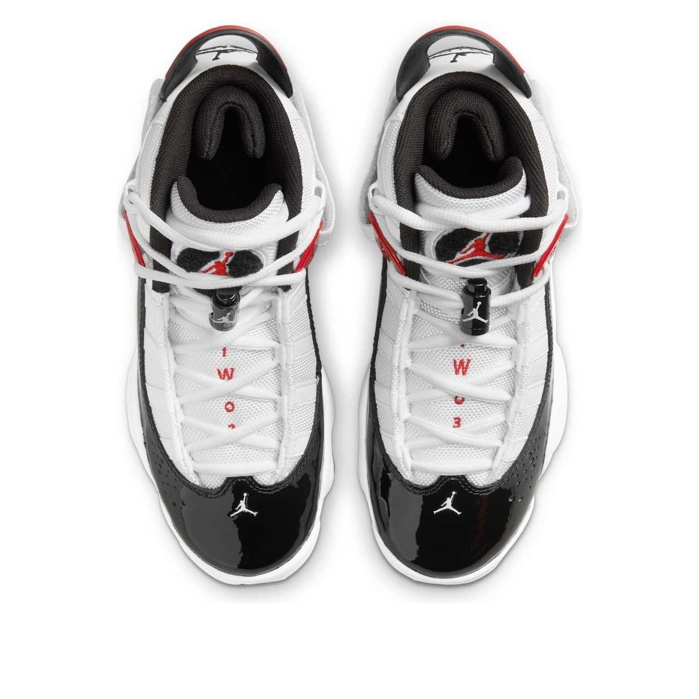 (GS) Air Jordan 6 Rings 'White Varsity Red Black' 323419-164