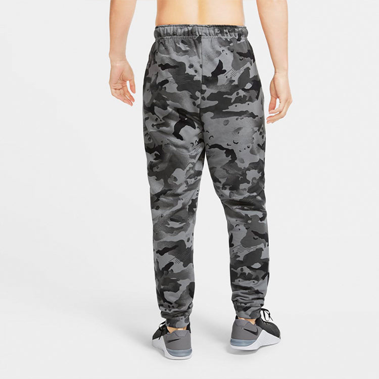 Nike Dri-FIT Fleece Training Camouflage Long Pants Men Black/Grey CU6201-010