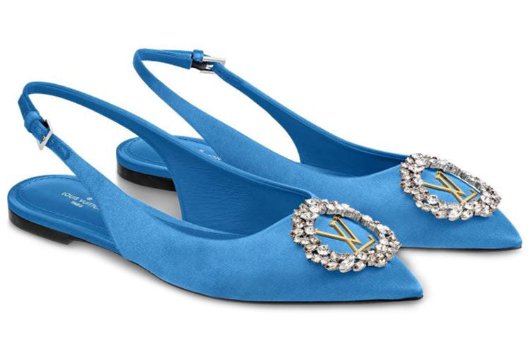 (WMNS) LOUIS VUITTON Madeleine Flats 'Blue' 1A6555