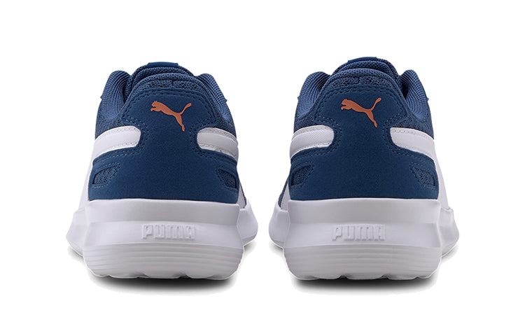 (GS) PUMA ST Activate Low Top Running Shoes White/Blue 369069-11
