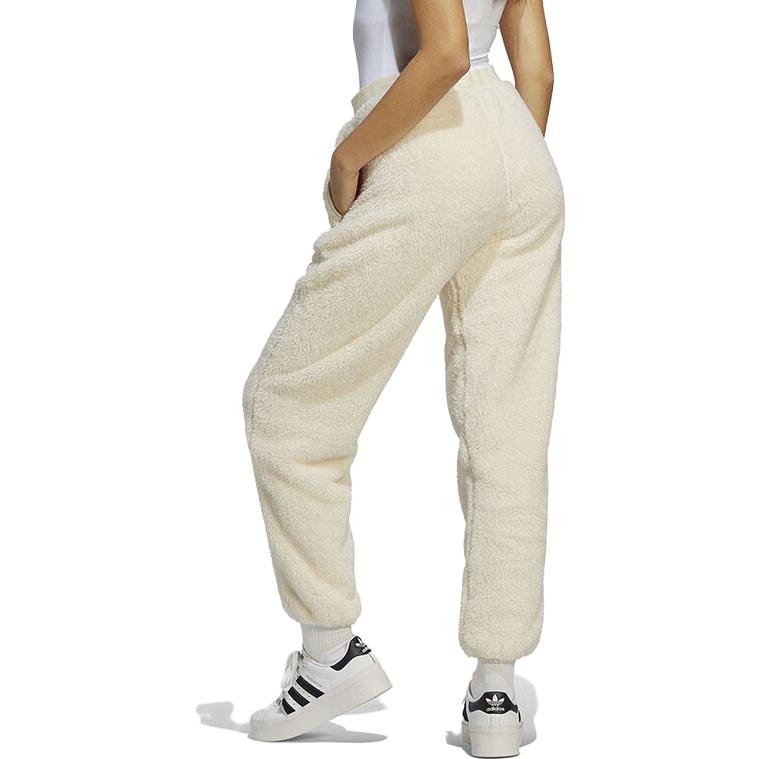 (WMNS) adidas Essentials+ Fluffy Teddy Pants 'Beige' IC2256