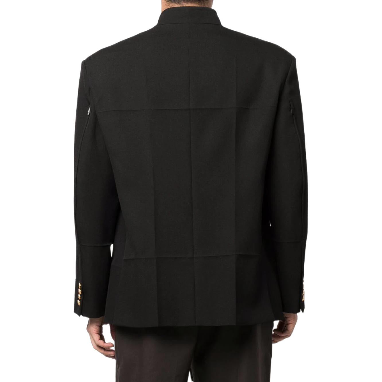 Gucci Woolen Single-Breasted Blazer 'Black' 683286-ZAHIE-1000