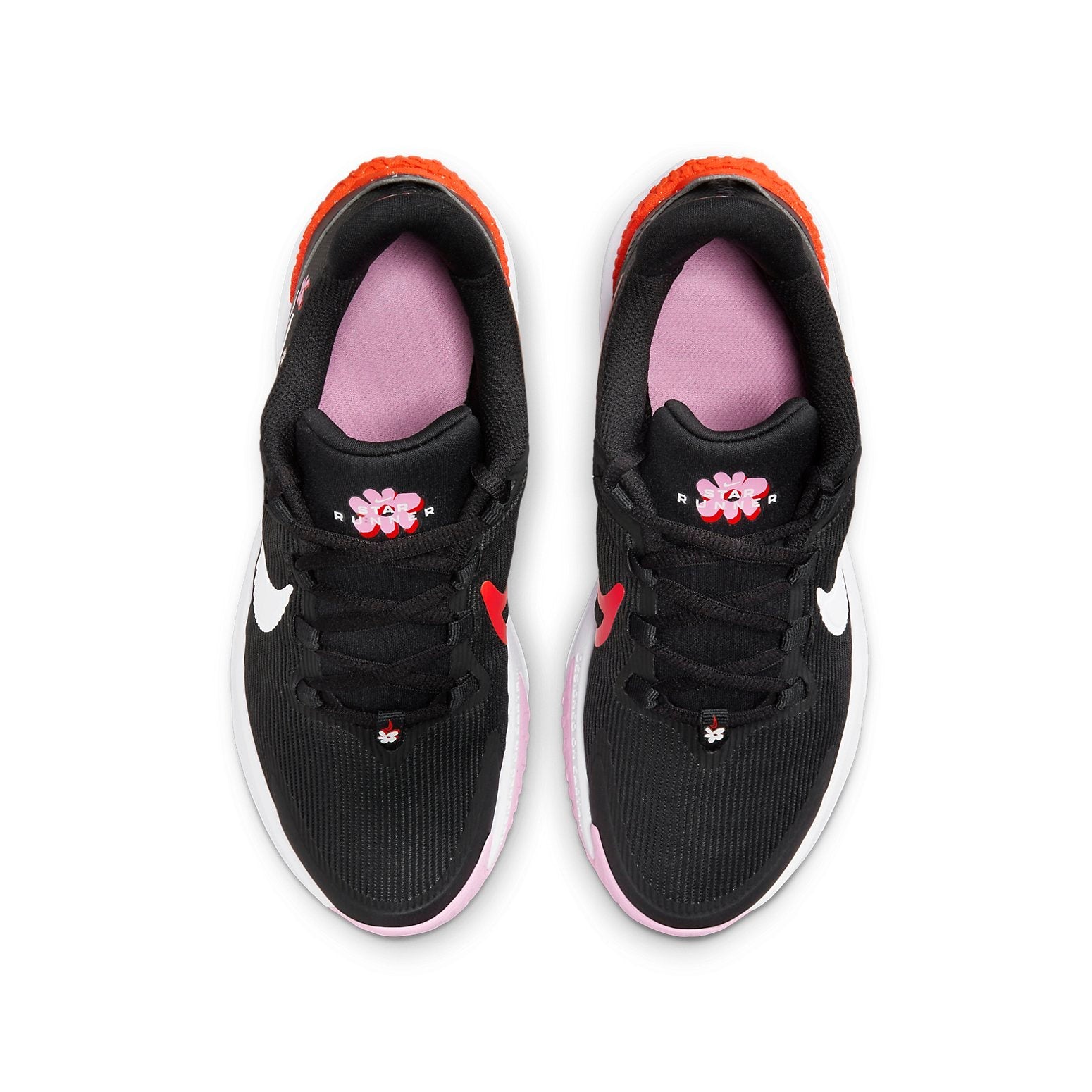 (GS) Nike Star Runner 4 NN SE 'Black Pink Red' FJ8077-001