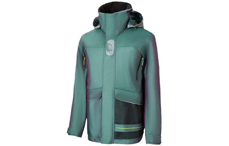 PUMA x Helly Hansen Tech Stormcell Jacket 'Green Black' 598277-94
