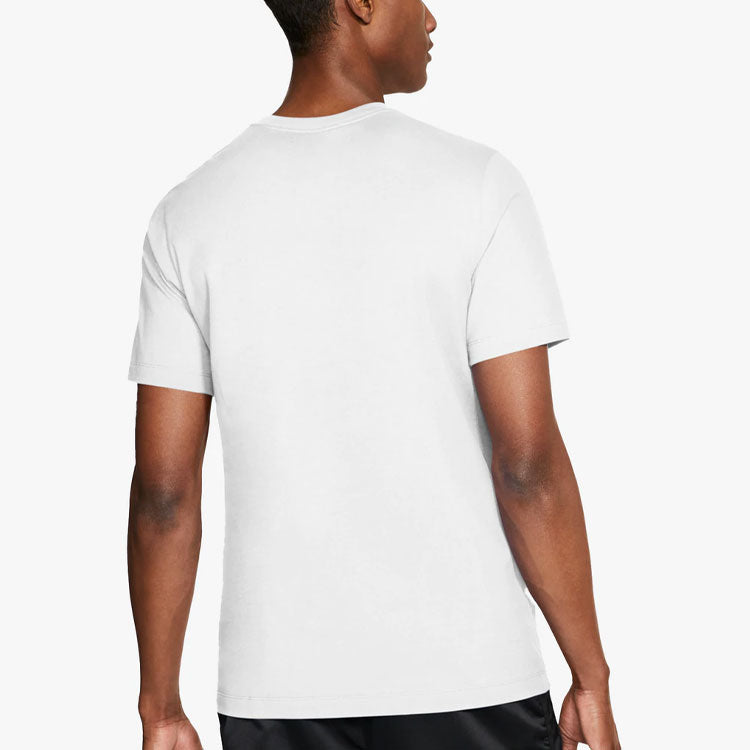 Air Jordan Printing Casual Sports Round Neck Short Sleeve White CK4212-101