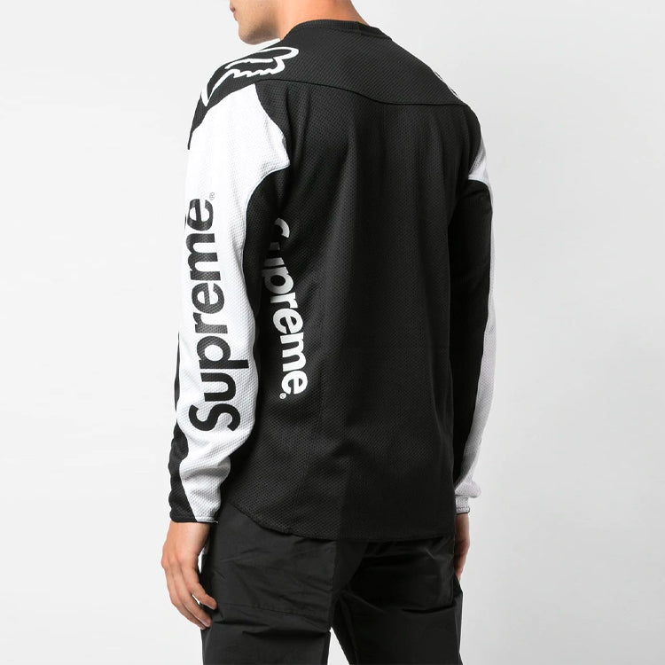 Supreme SS18 Fox Racing Moto Jersey Top Black SUP-SS18-367