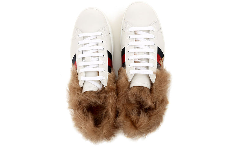 (WMNS) Gucci Ace Wool Embroidered 'Bee' 496093-0FI50-9096