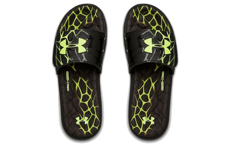 Under Armour Mercenary Slippers Black/Green 3022713-001