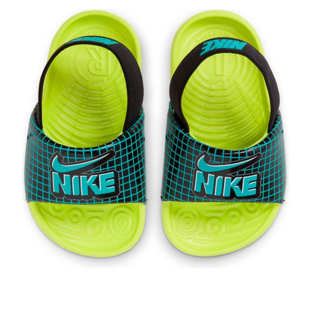 (TD) Nike Kawa SE Slippers Black/Blue/Green CW1658-001