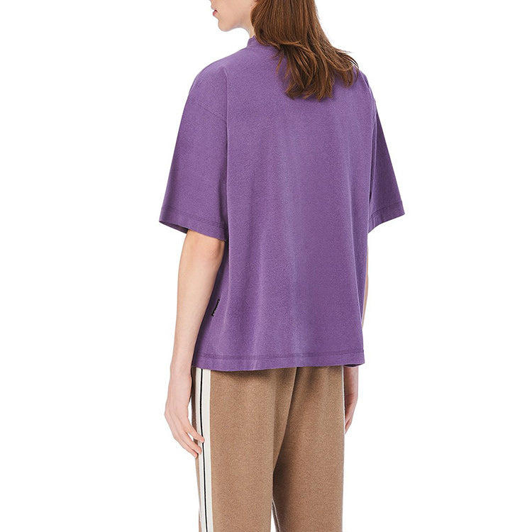 Men's PALM ANGELS Pattern Short Sleeve Purple PMAA054E20JER0043755