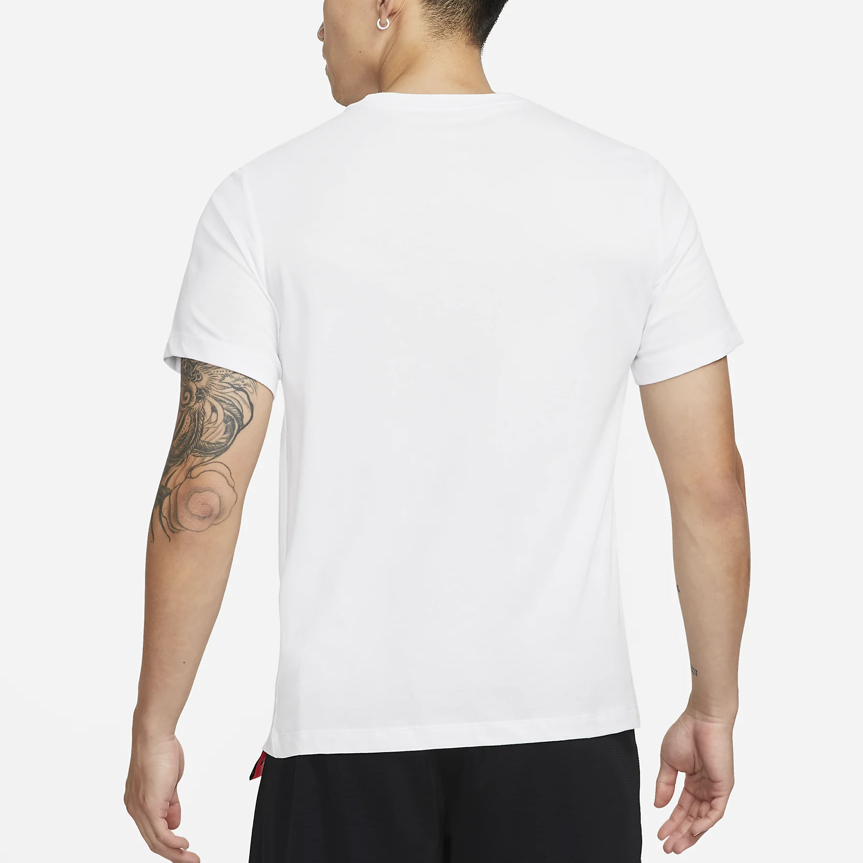 Men's Nike Alphabet Printing Round Neck Pullover Short Sleeve White T-Shirt DN2977-100