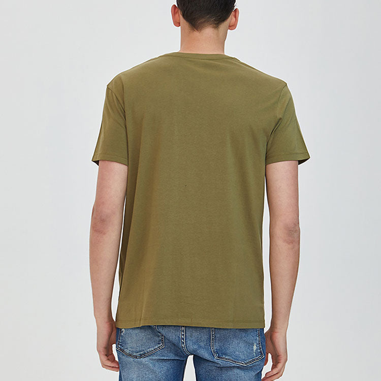 Men's Timberland Casual Round Neck Printing Short Sleeve Green A1OA2Q69