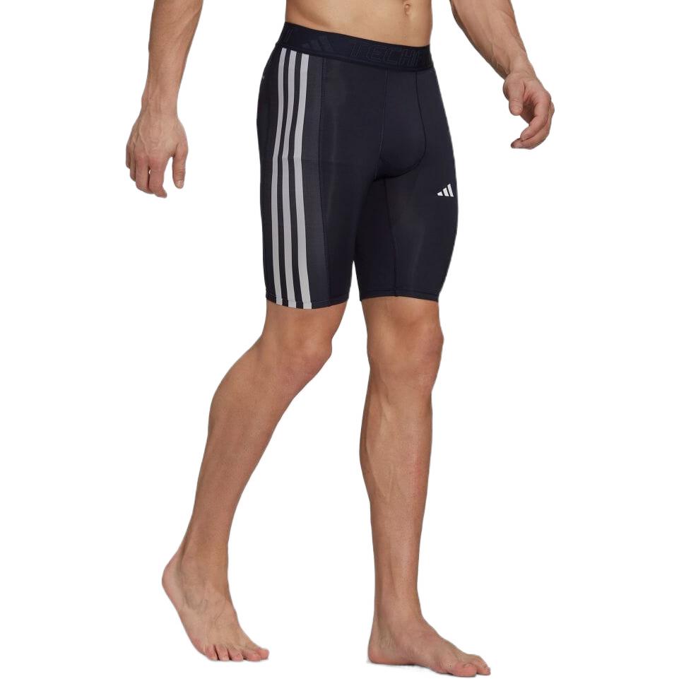 Men's adidas Solid Color Stripe logo Printing Casual Shorts Japanese Version Black HK2339