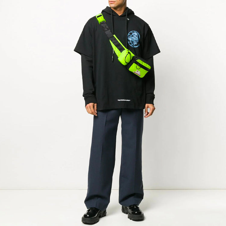 Men's Off-White Printing Cotton Black OMAB033R201850031088