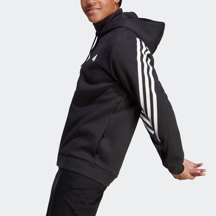 adidas Future Icons 3-Stripes Full-Zip Hoodie Jackets 'Black' IC6712