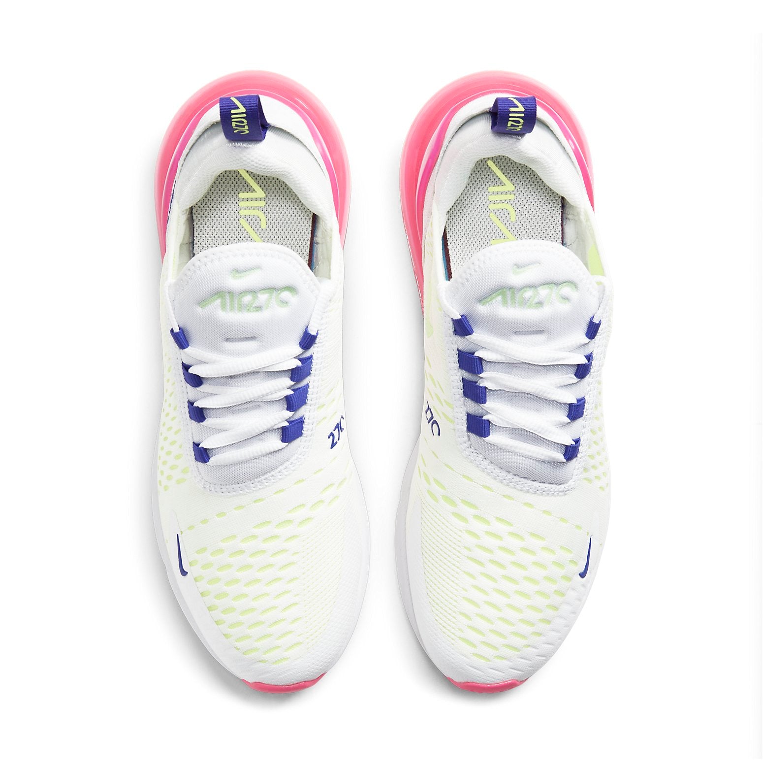 (WMNS) Nike Air Max 270 'White Pink Blast Volt' DH0252-100