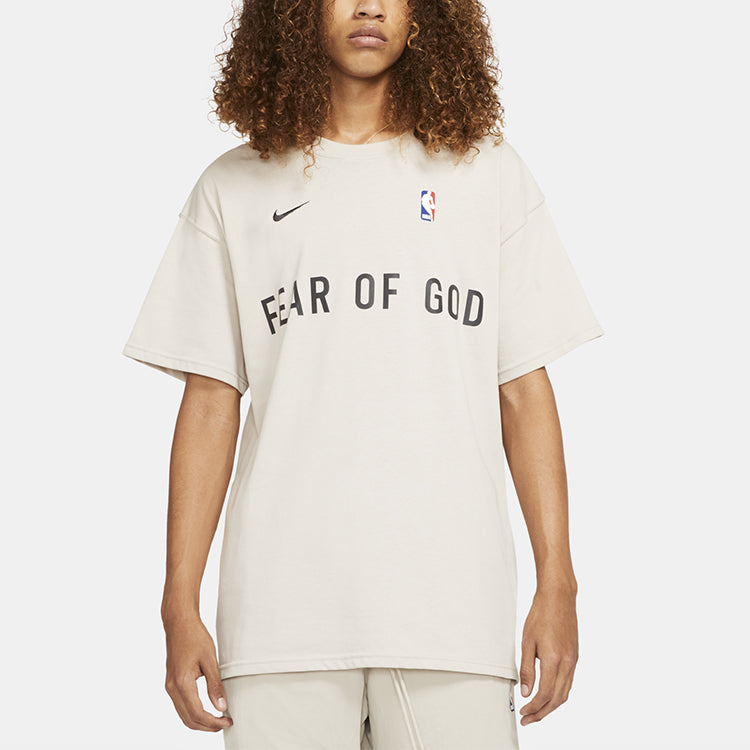 Nike x Fear of God x NBA Crossover Alphabet Printing Round Neck Short Sleeve CU4699-140