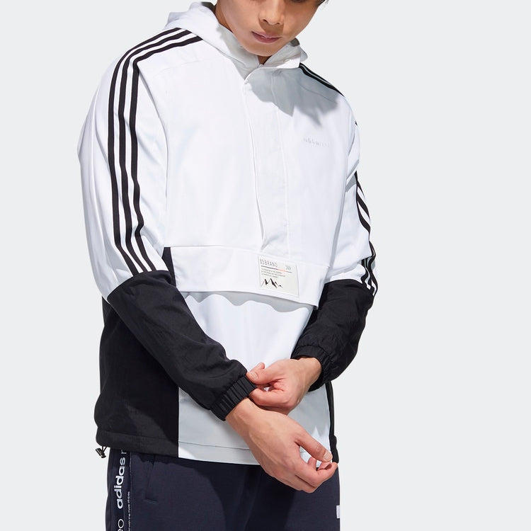 adidas neo Casual Sports hooded Jacket White GM2296
