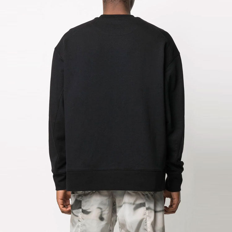 Men's Y-3 SS21 Logo Round Neck Pullover Black GV4194