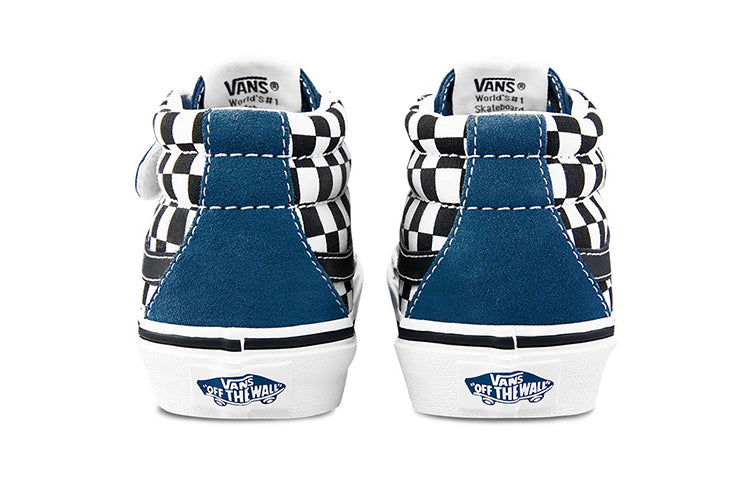 (PS) Vans Sk8-Mid Reissue Checkboard 'Black Blue White' VN0A346Y2JE