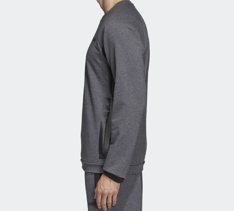 adidas E Mo Crew Ft Sports Round Neck Pullover Gray DU0438