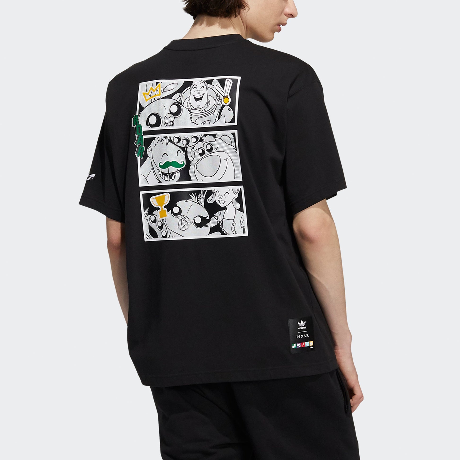 adidas originals x Disney Manga Ss Tee 2 Toy Story Print Sports Short Sleeve Men s Black HC6925